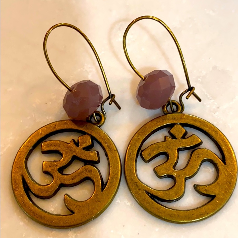Om Namaste Yoga earrings